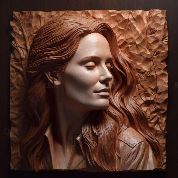 Julianne Moore 4 stl model for CNC